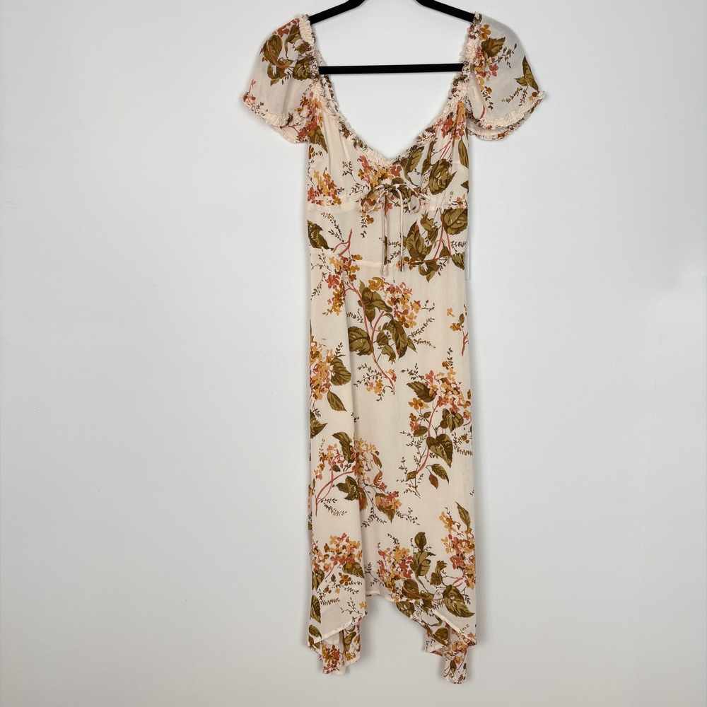 Reformation Maebry Midi Dress Bella Floral Sz 4 Sweetheart Cottagecore Coquette
